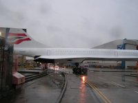 Concorde crosses the road; Copyright Peter Sheil 2003
