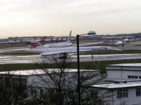 Concorde on Heathrow airfield; Copyright Peter Sheil 2003